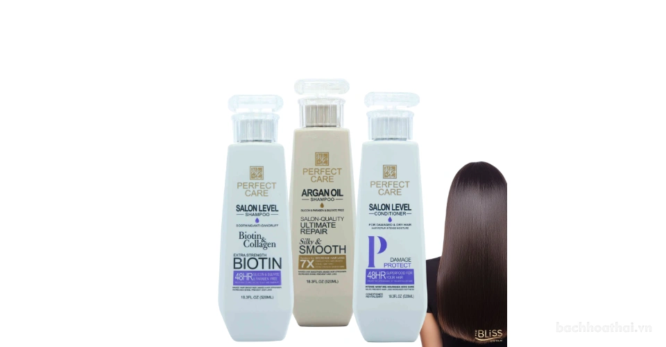 Dầu gội dưỡng tóc chắc khỏe Perfect Care Salon Level Shampoo Biotin & Collagen