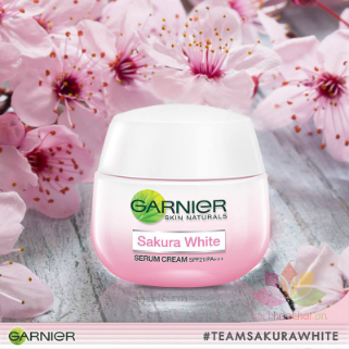 Kem dưỡng trắng Garnier Sakura White Day Cream ảnh 8