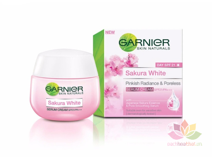 Kem dưỡng trắng Garnier Sakura White Day Cream ảnh 1