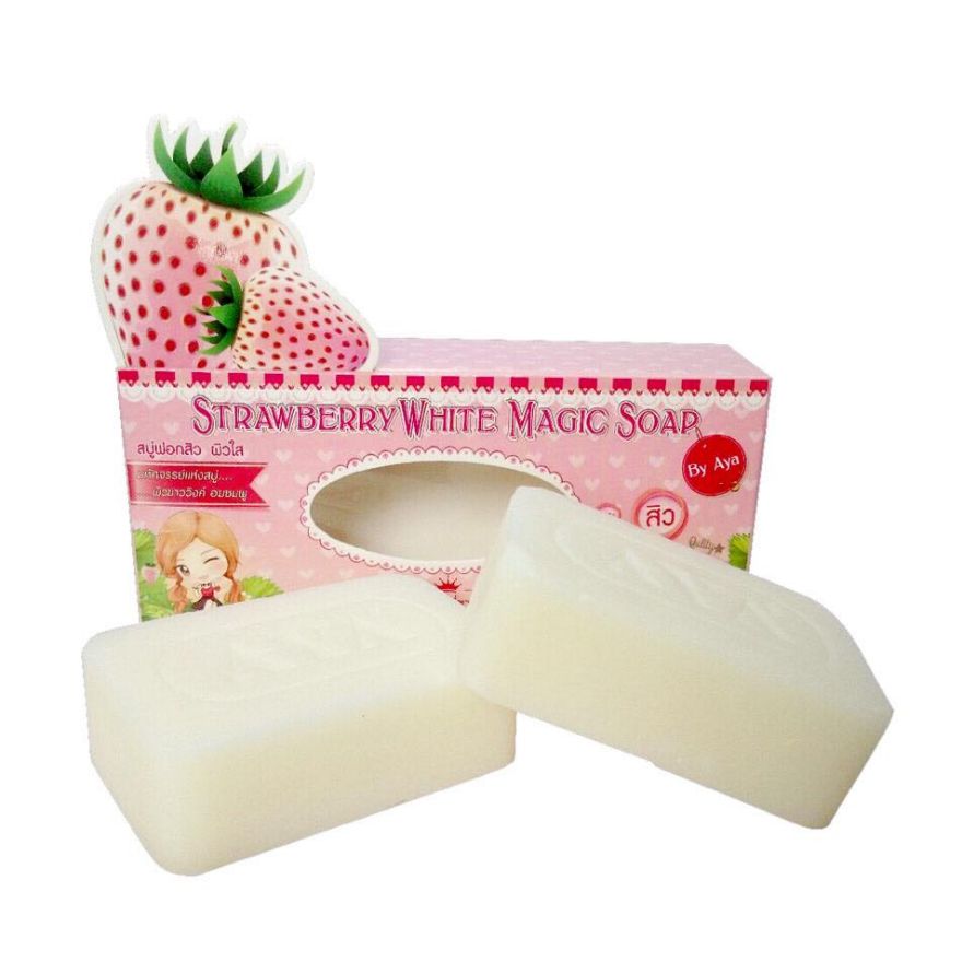 Xà phòng tắm trắng Strawberry White Magic Soap