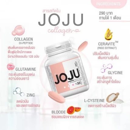 Viên uống Collagen trị mụn trắng da JOJU ảnh 17