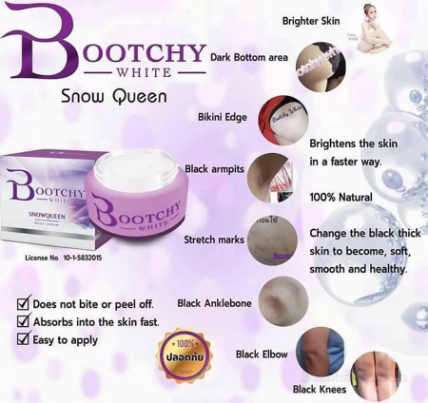 Tẩy thâm đen Bootchy White Snow Queen Extra Body Cream ảnh 9