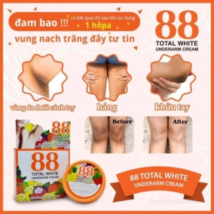 Kem trị thâm nách 88 Total White Underarm Cream Thái Lan ảnh 10