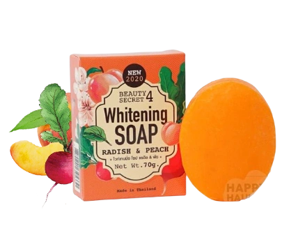Xà phòng rạn thâm nám da Beauty Secret 4 Whitening Soap Radish & Peach ảnh 1