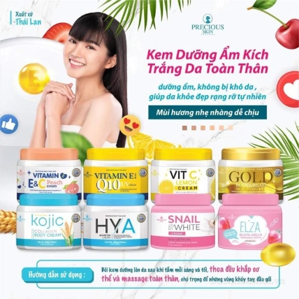 Kem dưỡng trắng da ELZA Gluta Colla Whitening Cream Thái Lan ảnh 8