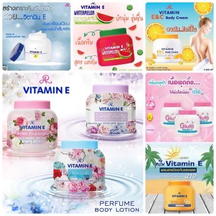 Dưỡng thể hương nước hoa AR Vitamin E Perfume Body Lotion Thái Lan 200gr ảnh 7