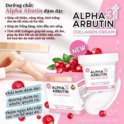 Kem dưỡng thể trắng da Alpha Arbutin 3+Plus Collagen Cream Thái Lan ảnh 4