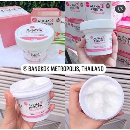 Kem dưỡng thể trắng da Alpha Arbutin 3+Plus Collagen Cream Thái Lan ảnh 9