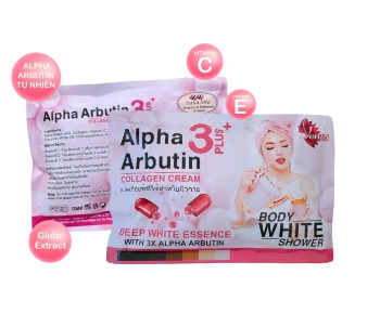 Ảnh sản phẩm Set ủ trắng toàn thân Jenus Alpha Arbutin Collagen Cream 3 Plus+ Thái Lan 1