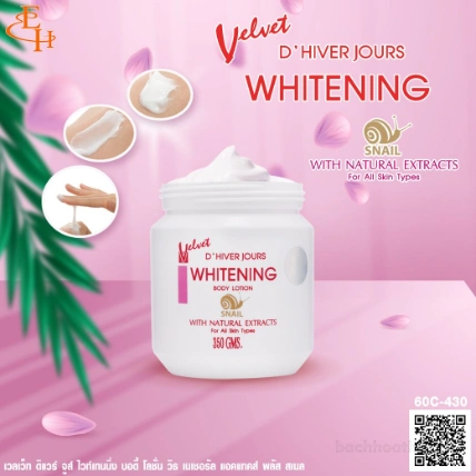 Sữa dưỡng thể trắng da D’Hiver Jours Whitening Body Lotion ảnh 3
