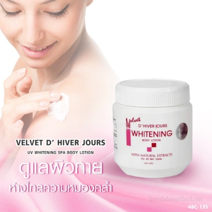 Kem body cấp ẩm trắng da nội địa Thái Eliza Helena Velvet D'Hiver Jours Whitening Body Lotion 350gr ảnh 3