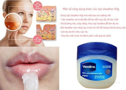 Sáp dưỡng ẩm đa năng Vaseline 100% Pure Repairing Jelly 50gr bản Thái ảnh 6