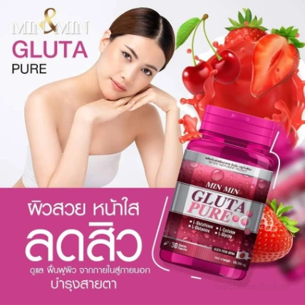 Viên uống siêu làm trắng da Min & Min Gluta Pure Thái Lan ảnh 5