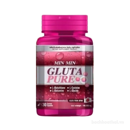 Viên uống siêu làm trắng da Min & Min Gluta Pure Thái Lan ảnh 1