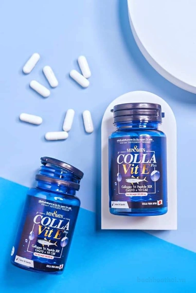 Viên uống dưỡng trắng da chắc khỏe móng tóc Min&Min Colla Vit E Plus ảnh 15