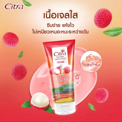Gel dưỡng thể hương nước hoa Citra Thai Aura Perfume Body Gel Thai Lan ảnh 9