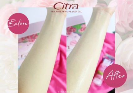 Gel dưỡng thể hương nước hoa Citra Thai Aura Perfume Body Gel Thai Lan ảnh 15