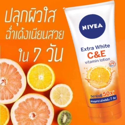 Sữa dưỡng thể kích trắng da Nivea Extra White Vitamin Lotion Thái Lan ảnh 9