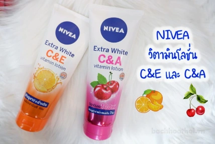 Sữa dưỡng thể kích trắng da Nivea Extra White Vitamin Lotion 320ml bản Thái ảnh 8