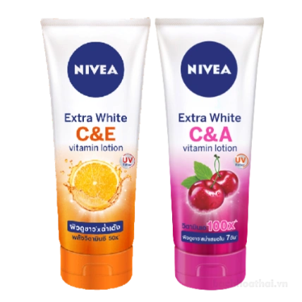 Sữa dưỡng thể kích trắng da Nivea Extra White Vitamin Lotion Thái Lan ảnh 1
