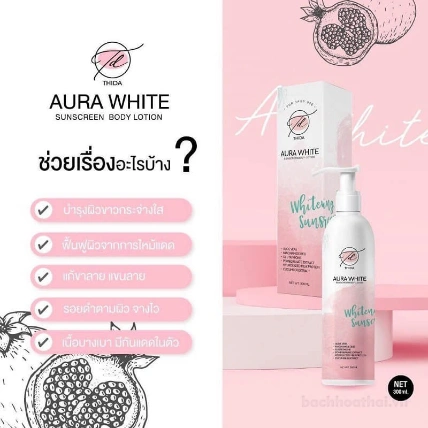 Serum dưỡng trắng da chống nắng Thida Aura White Body Thái Lan ảnh 8