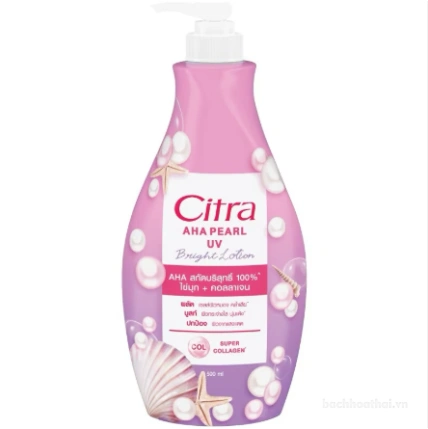 Sữa dưỡng thể trắng da chống nắng Citra Pinkish Glow UV Aura 300ml ảnh 19