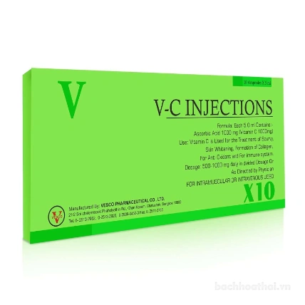Ống kích trắng Vitamin C 100% VC-Injection ảnh 13