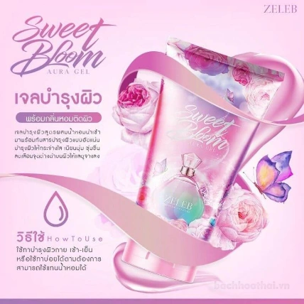 Serum dưỡng trắng hương nước hoa Zeleb Sweet Bloom Aura Gel  ảnh 9