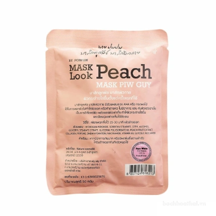 Ủ trắng đào Mask Look Peach Mask Piw Guy 50gr ảnh 11