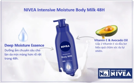 Sữa dưỡng thể cấp ẩm chuyên sâu Nivea Intensive Moisture Body Milk ảnh 4