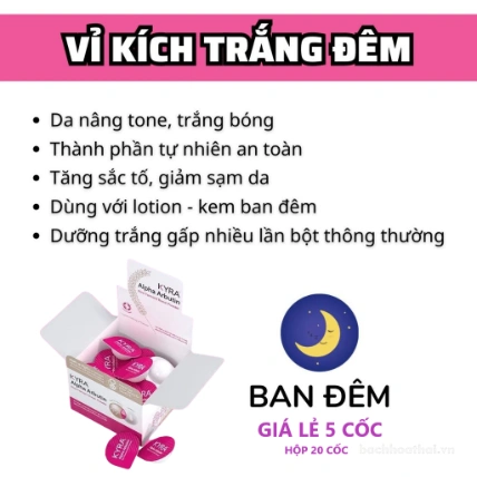 Viên kích trắng cấp tốc Kyra Alpha Arbutin 3 Plus+ dùng cho lotion ảnh 14