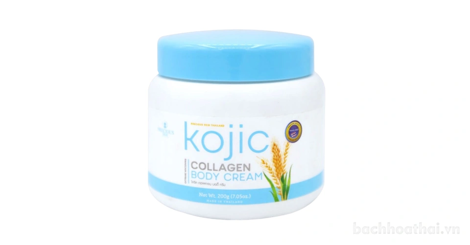 Kem dưỡng trắng bổ xung collagen Kojic Collagen Body Cream 200gr