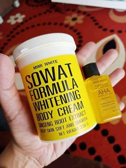 Kem dưỡng trắng da toàn thân Mimi White Sowat Formula Whitening Body Cream Ginseng Root Extract ảnh 5
