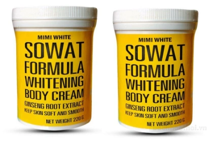 Kem dưỡng trắng da toàn thân Mimi White Sowat Formula Whitening Body Cream Ginseng Root Extract ảnh 12