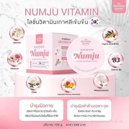 Kem dưỡng da trị thâm rạn da Numju Vitamin Whitening Lotion ảnh 8