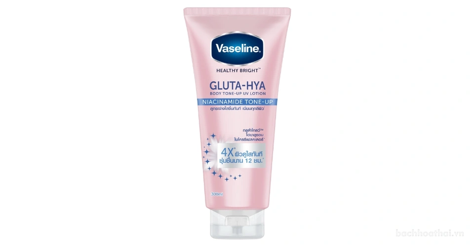 Sữa dưỡng thể sáng da Vaseline Healthy Bright Gluta-Hya Body Tone Up Thái Lan