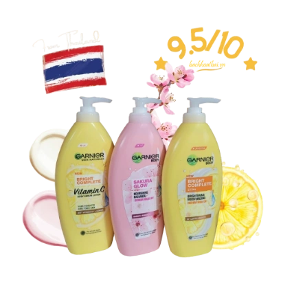 Sữa Dưỡng Thể Garnier Body Lotion NEW Dưỡng Trắng Sáng Da Dưỡng Ẩm Chống Nắng Thái Lan  ảnh 1