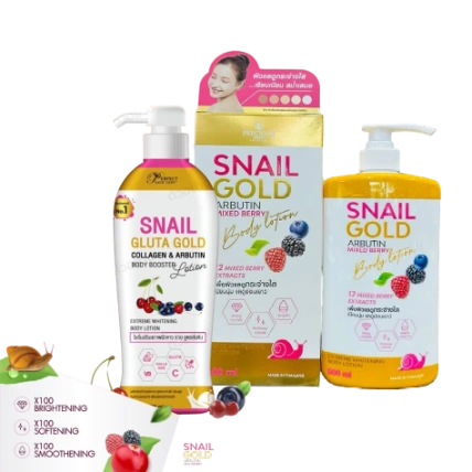 Sữa dưỡng thể Snail Gold Arbutin Mix Berry Body Lotion 500ml ảnh 1