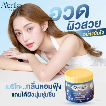 Kem dưỡng thể trắng da Meriko Kojic X Glutaplus Body Cream 500g  ảnh 11