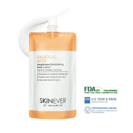 Sữa dưỡng thể sáng da giảm mụn cơ thể SKINEVER Salicylic Acid Weightless Exfoliating Body Lotion
ảnh 1