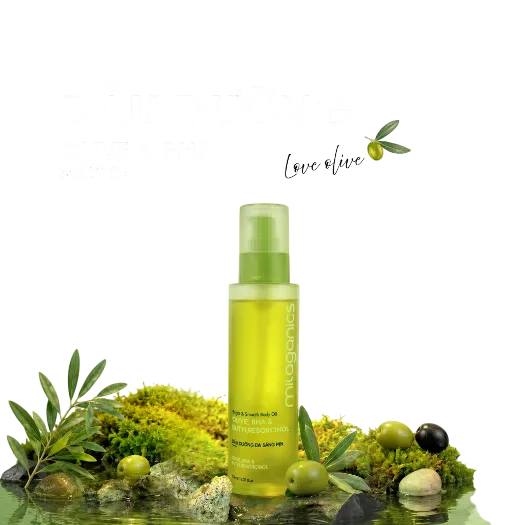 Ảnh sản phẩm Dầu Olive dưỡng da Milaganics Olive, BHA & Butylresorcinol 150ml 1