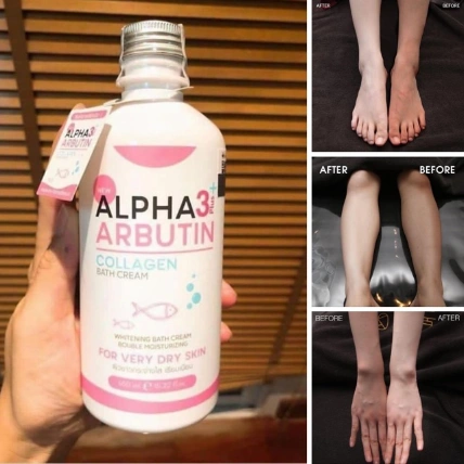 Kem tắm Alpha Arbutin 3+ Plus Collagen Bath Cream 350ml Thái Lan ảnh 6