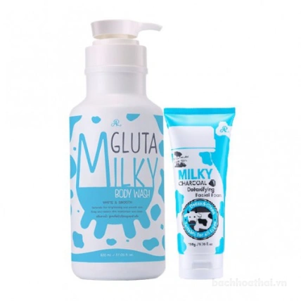 Sữa tắm, sữa rửa mặt AR Gluta Milky Body Wash ảnh 4