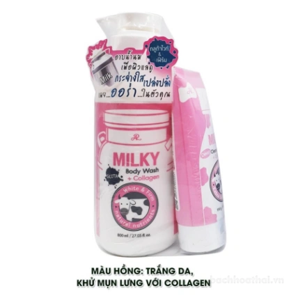 Sữa tắm, sữa rửa mặt AR Gluta Milky Body Wash ảnh 3