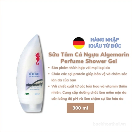 Gel tắm hương nước hoa cá ngựa hải mã Algemarin Perfume Shower Gel 300ml Đức ảnh 2