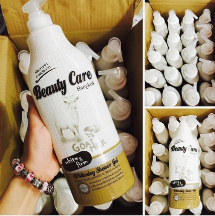 Sữa tắm dê ngọc trai Beauty Care Bangkok Whitening Shower Gel Thái Lan site tiết kiệm 1,1 lít  ảnh 2