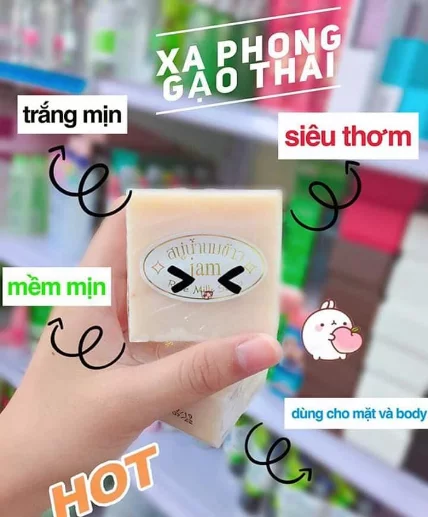 Xà phòng sữa gạo Jam Rice Milk Soap ảnh 6