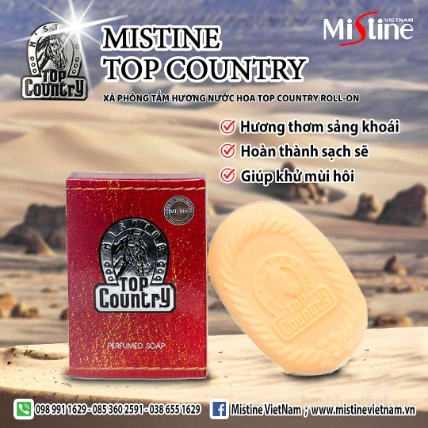 Xà phòng hương nước hoa cho Nam Mistine Top Country Perfumed Soap ảnh 3