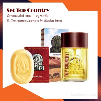 Xà phòng hương nước hoa cho Nam Mistine Top Country Perfumed Soap ảnh 8
