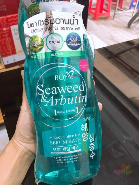 Sữa tắm rong biển Boya Seaweed & Arbutin Serum Bath ảnh 4